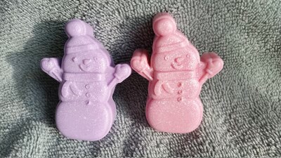 Snowman Soap - Snowman, Guest Soap, Holiday Soap, Gift Ideas, Winter, Snow, Teacher gifts, Stocking Stuffers, Snowmen, Cute Soaps - image6
